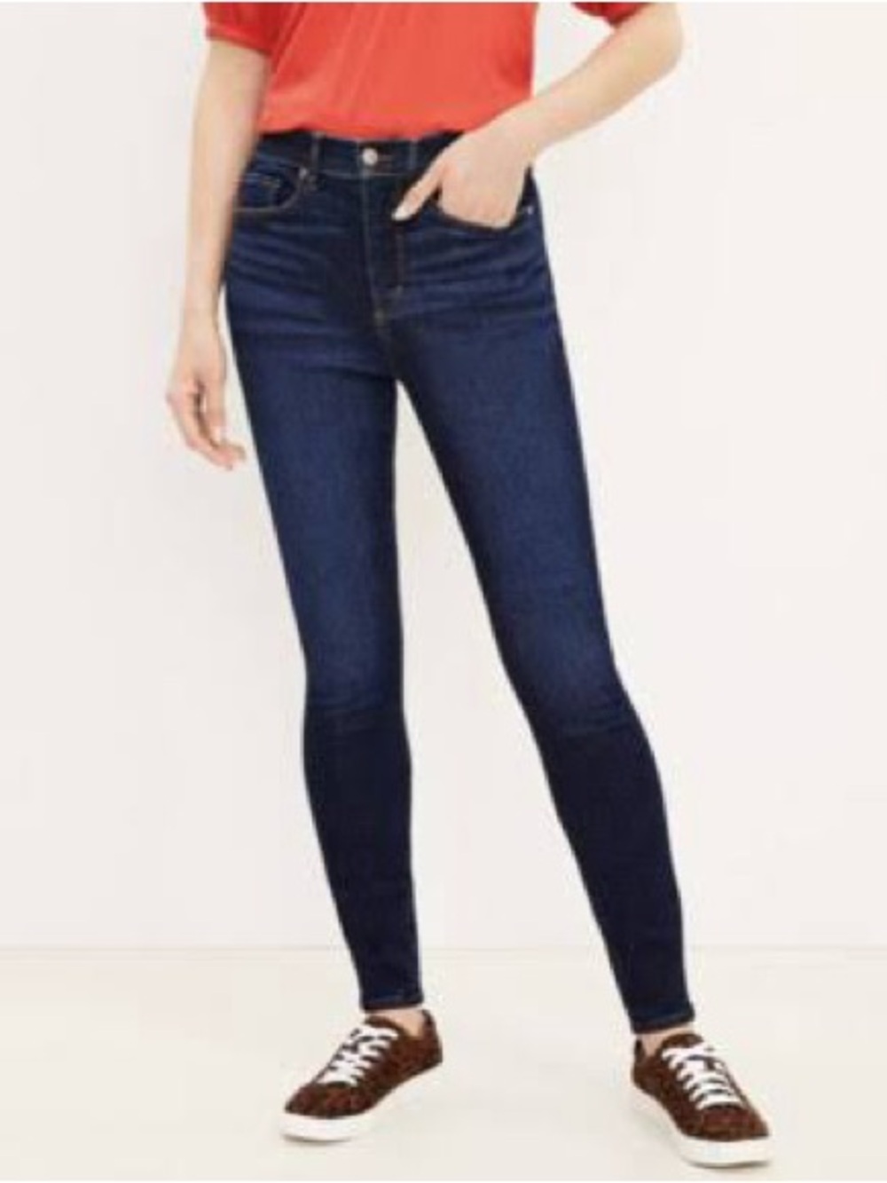 LOFT Dark Blue Stretch Jeggings